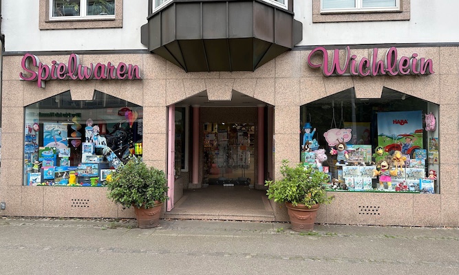Das Ladengeschäft von Spielwaren Wichlein